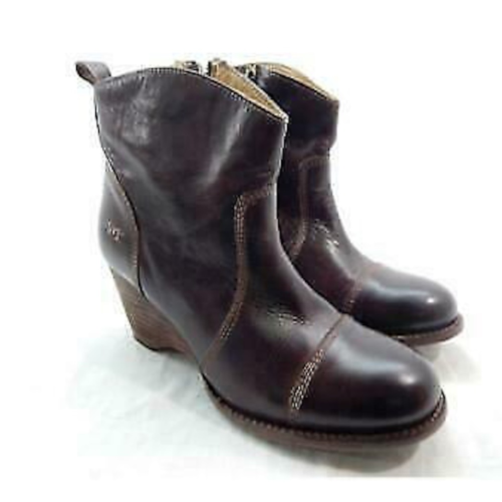 Bed Stu Women's Gentry Teak Rustic Round Toe Ankle Boots 9.5M New with tag